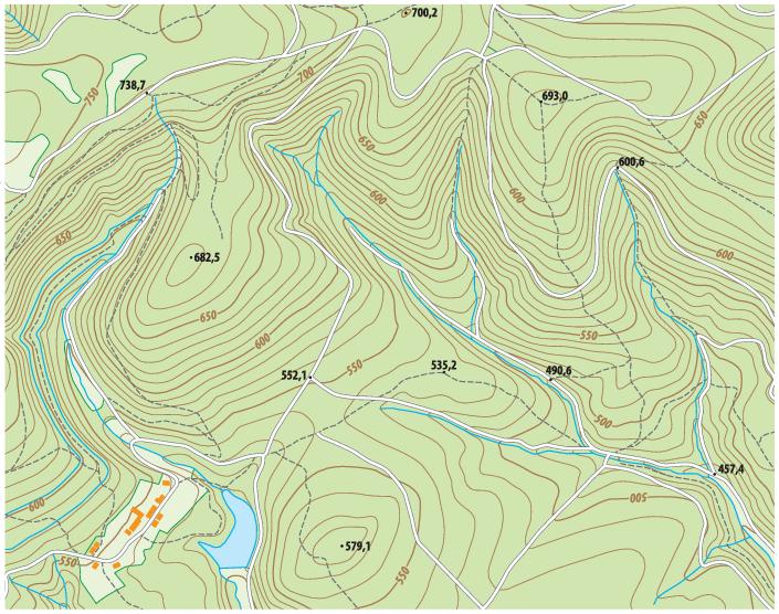 Parts Of A Topographic Map - United States Map